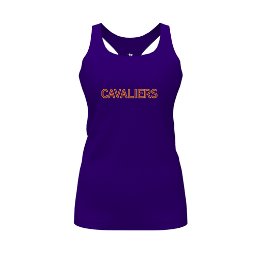 [FT0TRBPP-FYS-LOGO2] Decker Racerback Tank Top (Female Youth S, Purple, Logo 2)