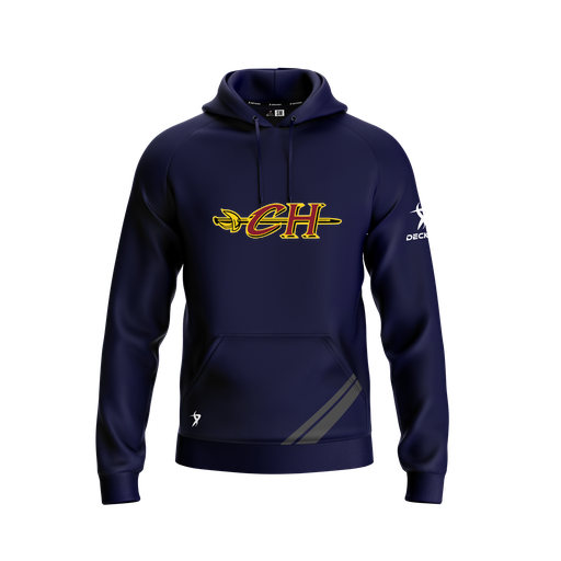 [FOLHSMNV-YXS-LOGO1] Decker Summit Hoodie (Youth XS, Navy, Logo 1)