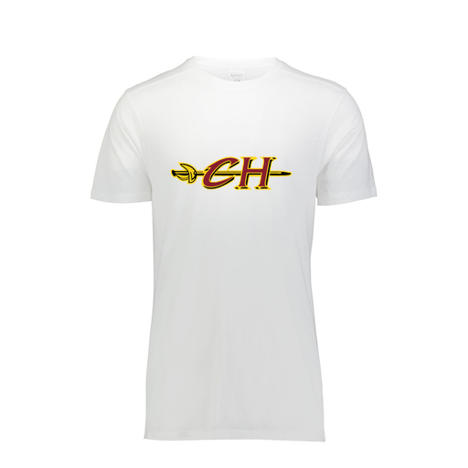 [FTSCUBWH-YS-LOGO1] Decker Youth Tri-Blend T-Shirt - Short Sleeve (Youth S, White, Logo 1)