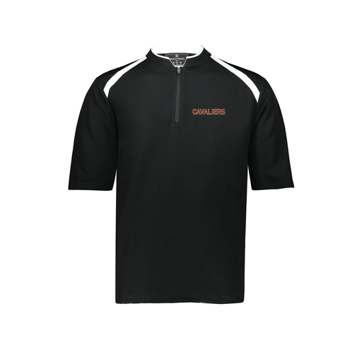 [229581-AS-BLK-LOGO2] Men's Dugout Short Sleeve Pullover (Adult S, Black, Logo 2)