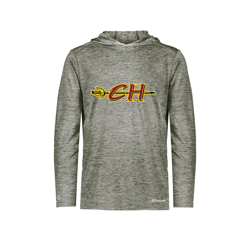 [FOLHCGGY-AS-LOGO1] Decker Men's Charge Hoodie (Adult S, Gray, Logo 1)