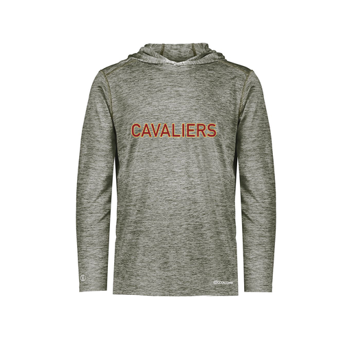 [FOLHCGGY-AS-LOGO2] Decker Men's Charge Hoodie (Adult S, Gray, Logo 2)