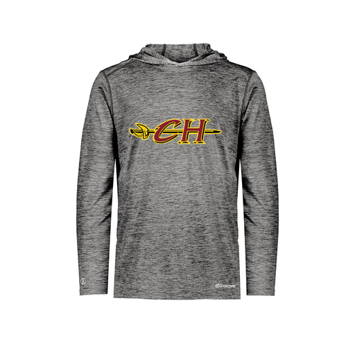 [FOLHCGBK-YS-LOGO1] Decker Youth Charge Hoodie (Youth S, Black, Logo 1)