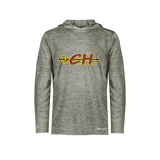 [FOLHCGGY-YS-LOGO1] Decker Youth Charge Hoodie (Youth S, Gray, Logo 1)